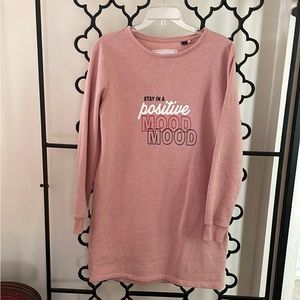 NWOT Sweatshirt Mini Dress Long Sleeve with Graphic  Size M